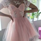 Roosa pitskleit efektse tüllseelikuosaga👗💐