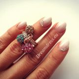 Rohkete värviliste kivikestega sõrmus💎💍