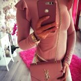 Volangidega body (puudriroosa)🎀