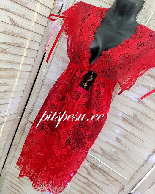 2-osaline ööpesu komplekt (pitsist öösärk + püksikud)