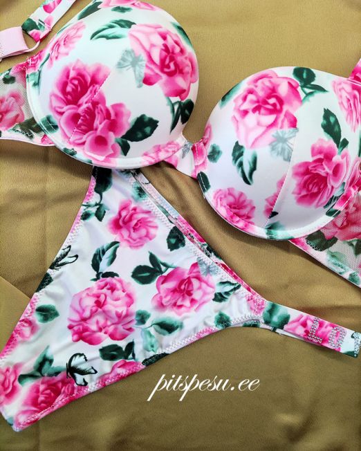 Siidine pesukomplekt Floral Love